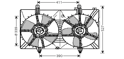 Ventilatorwiel-motorkoeling Ava Cooling DN7518