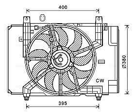 Ventilatorwiel-motorkoeling Ava Cooling DN7534