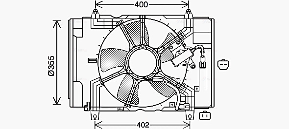 Ventilatorwiel-motorkoeling Ava Cooling DN7538