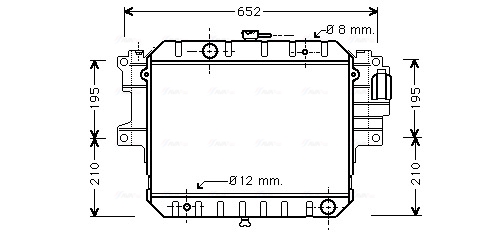 Radiateur Ava Cooling DU2028