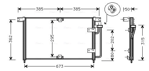 Airco condensor Ava Cooling DW5032