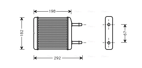 Kachelradiateur Ava Cooling DW6024