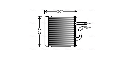 Kachelradiateur Ava Cooling DW6060