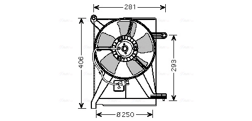 Ventilatorwiel-motorkoeling Ava Cooling DW7510