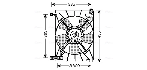 Ventilatorwiel-motorkoeling Ava Cooling DW7511