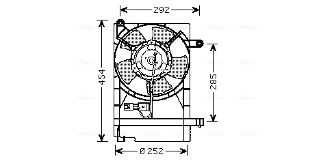 Ventilatorwiel-motorkoeling Ava Cooling DW7512