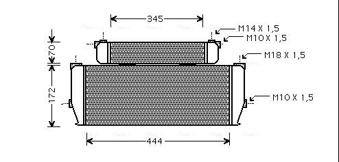 Oliekoeler motorolie Ava Cooling DZ3009