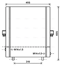 Oliekoeler motorolie Ava Cooling DZ3021