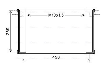 Oliekoeler motorolie Ava Cooling DZ3026