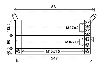 Oliekoeler motorolie Ava Cooling DZ3032