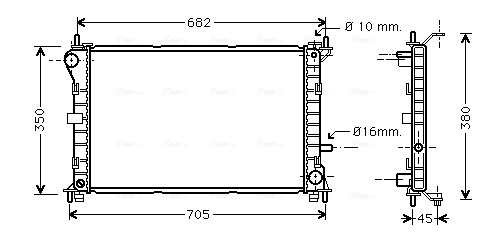 Radiateur Ava Cooling FD2265