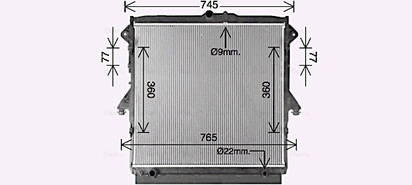 Radiateur Ava Cooling FD2667