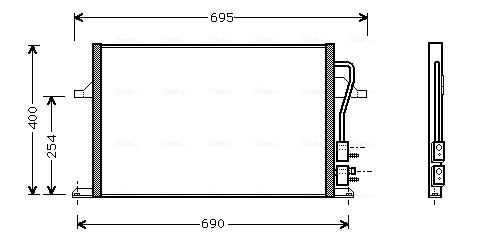 Airco condensor Ava Cooling FD5259