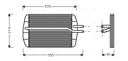 Kachelradiateur Ava Cooling FD6216