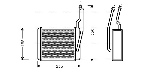 Kachelradiateur Ava Cooling FD6356