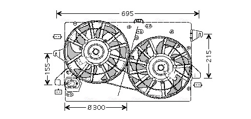 Ventilatorwiel-motorkoeling Ava Cooling FD7502