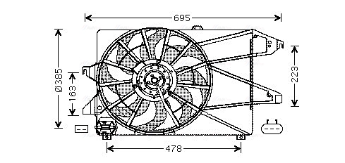 Ventilatorwiel-motorkoeling Ava Cooling FD7504