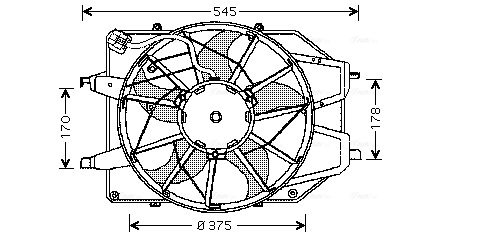 Ventilatorwiel-motorkoeling Ava Cooling FD7509