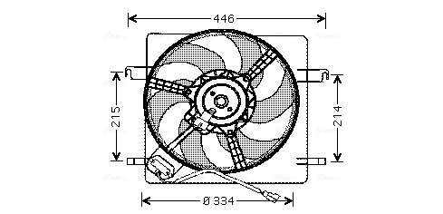 Ventilatorwiel-motorkoeling Ava Cooling FD7515