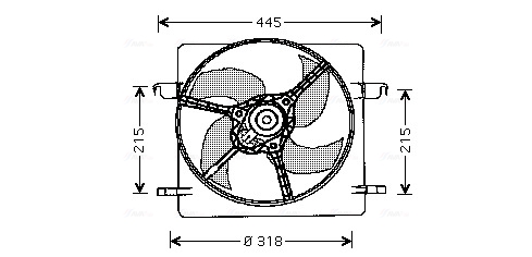 Ventilatorwiel-motorkoeling Ava Cooling FD7516