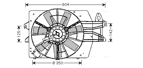 Ventilatorwiel-motorkoeling Ava Cooling FD7518