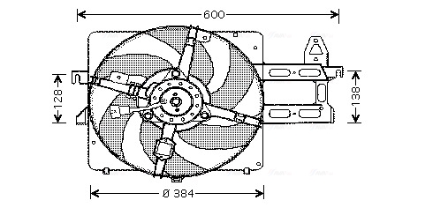 Ventilatorwiel-motorkoeling Ava Cooling FD7520