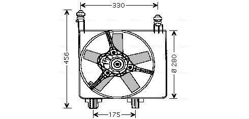 Ventilatorwiel-motorkoeling Ava Cooling FD7524