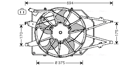 Ventilatorwiel-motorkoeling Ava Cooling FD7532