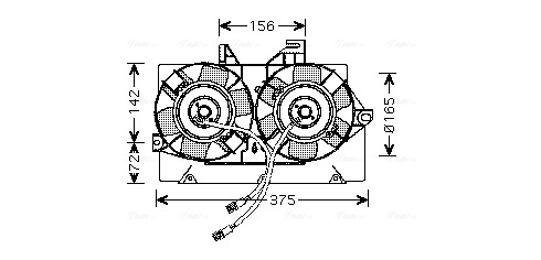 Ventilatorwiel-motorkoeling Ava Cooling FD7539