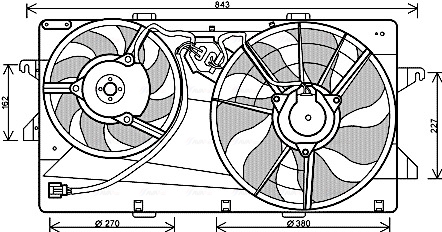 Ventilatorwiel-motorkoeling Ava Cooling FD7549