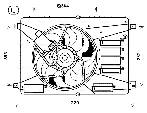 Ventilatorwiel-motorkoeling Ava Cooling FD7556