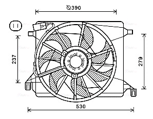 Ventilatorwiel-motorkoeling Ava Cooling FD7560