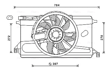 Ventilatorwiel-motorkoeling Ava Cooling FD7561