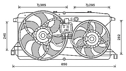 Ventilatorwiel-motorkoeling Ava Cooling FD7579