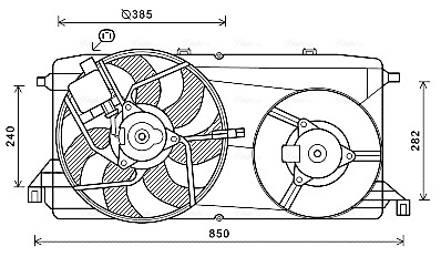 Ventilatorwiel-motorkoeling Ava Cooling FD7580