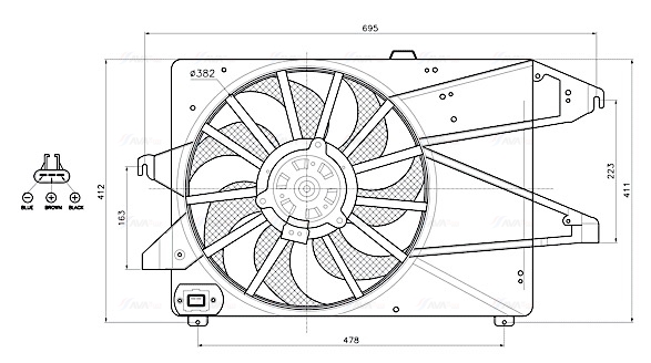 Ventilatorwiel-motorkoeling Ava Cooling FD7713
