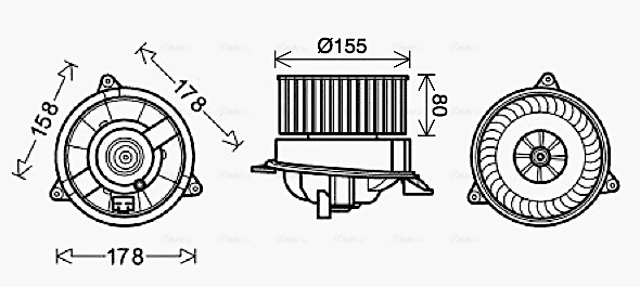 Kachelventilator Ava Cooling FD8495