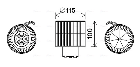 Kachelventilator Ava Cooling FD8500