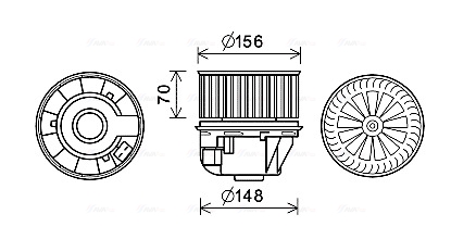 Kachelventilator Ava Cooling FD8613