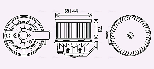 Kachelventilator Ava Cooling FD8629