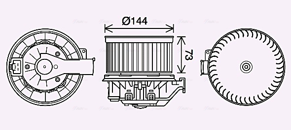 Kachelventilator Ava Cooling FD8632