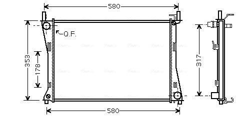 Radiateur Ava Cooling FDA2325