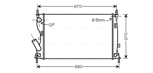 Radiateur Ava Cooling FDA2408