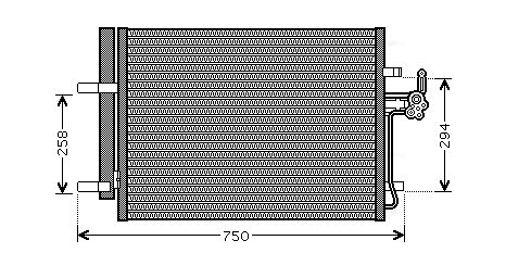 Airco condensor Ava Cooling FDA5428D