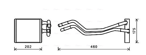 Kachelradiateur Ava Cooling FDA6455