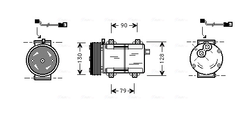 Airco compressor Ava Cooling FDAK280