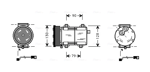 Airco compressor Ava Cooling FDAK284