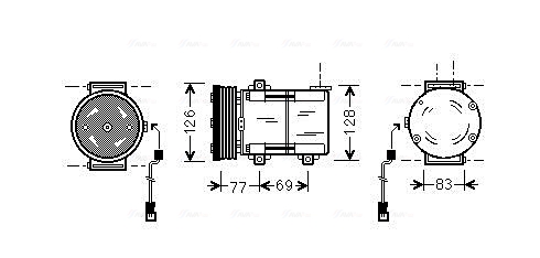 Airco compressor Ava Cooling FDAK289