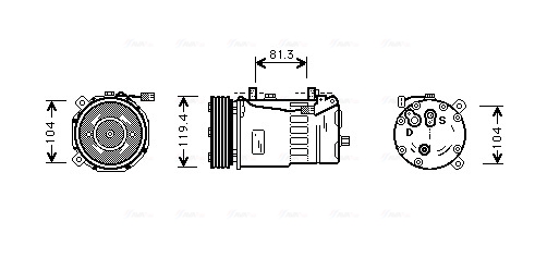 Airco compressor Ava Cooling FDAK321