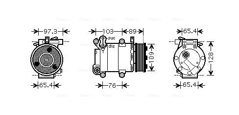 Airco compressor Ava Cooling FDAK391